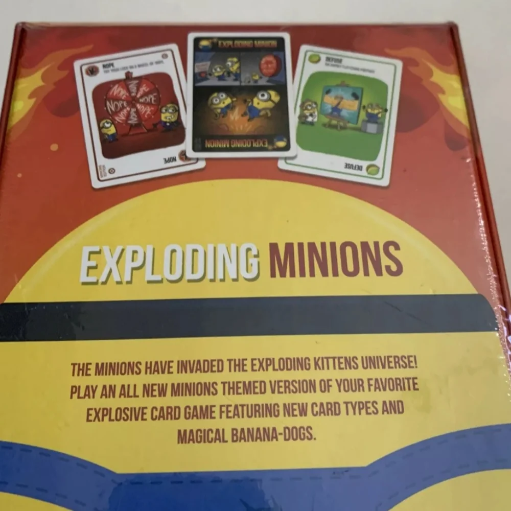 💚 Exploding Minions, A‎ Card Game, Ages 7+, 2-5 Players, Sealed